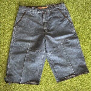 Vintage Willie Esco Jean Shorts Mens 36 Blue Y2K Skater Denim Hip Hop Baggy